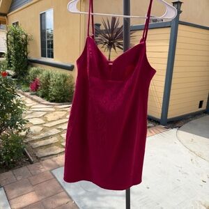 Urban Renewal Urban Outfitters Vintage Hot Pink Jaquard Mini Dress y2k small